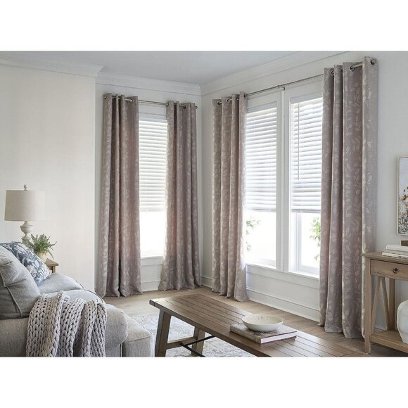Linden Street Light-Filtering Top Single Curtain Panel Sullivan Khaki 50" x 95" - Picture 4 of 7